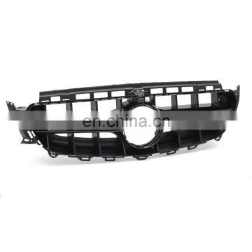 W/ Camera AMG C63S Style Grill Grille Black 16-19 For Mercedes-Benz W213 S213