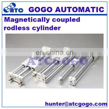 High quality aluminum alloy double-acting rodless air cylinder