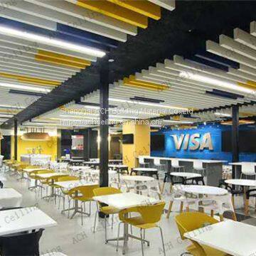 Acoustical Ceiling Suspension Systems Sound Absorbing Ceiling Baffle Boards Of Office, Meeting Room, Cinema, Gymnasium, School, Etc photo-2