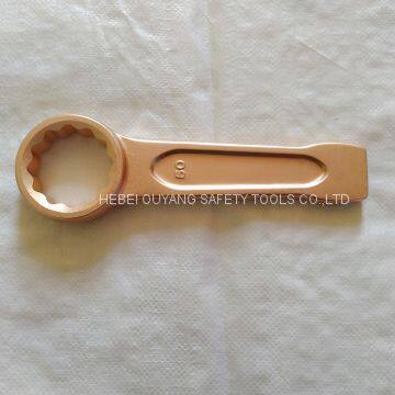 Non-sparking Tools Slogging Wrench Spanner Ring End ATEX Tools Be-Cu