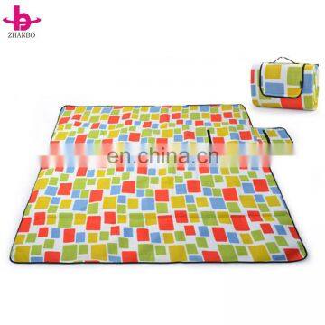 Wholesale Cheap Polar Fleece China Factory Waterproof Custom Disposable Picnic Blanket/Outdoor Picnic Mat