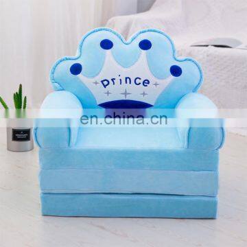 Reatai Best Selling Product Pink Children Kids Small Sofa Ottoman Stool Velvet Kids Baby Mini Sofa Kids photo-3