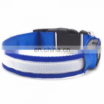 Hot Selling LED Dog Collars Flashing Light Pet Collar Adjustable USB Rechargeable Dog collar Pet Supplies