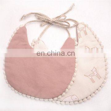 Wholesale Fast Dispatch Cotton Linen Cute Baby Bibs For Girls photo-2