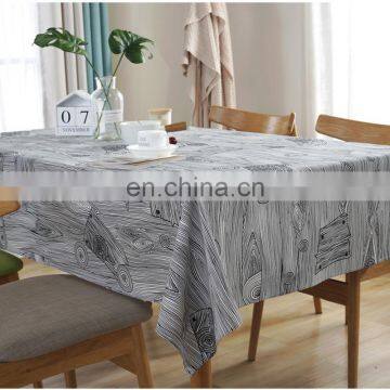 Washable Cotton Linen Tablecloth Tree-ring Pattern Table Cloth Wholesale
