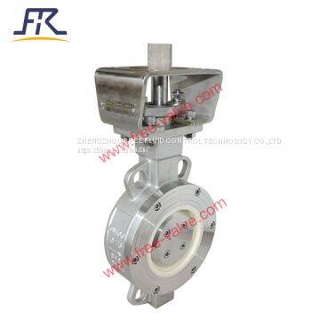 Stainless Steel CF8 Body Zirconia Ceramic Butterfly Valve Wafer Type Zirconia Ceramics Seat photo-2