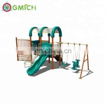 More Functional Cubby House Kids Swings Slide Sets With Slide for JMQ-G193F photo-6