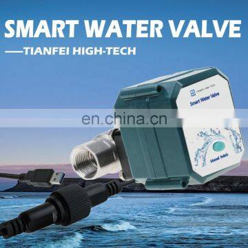 Smart Irrigation Valve Wifi Automatic Shut off Smart Valve Stainless Steel Brass BSP NPT Motorized Flow Control Valve photo-6