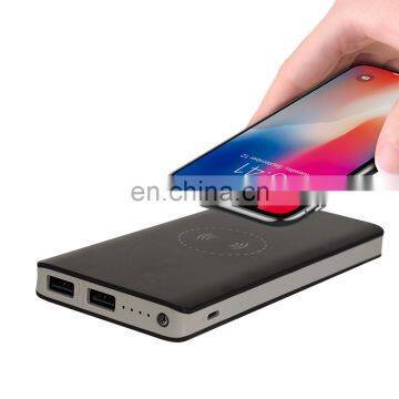 Wireless Charging Power Bank OEM Powerbank for Smartphone with LED Lighting 10000mah