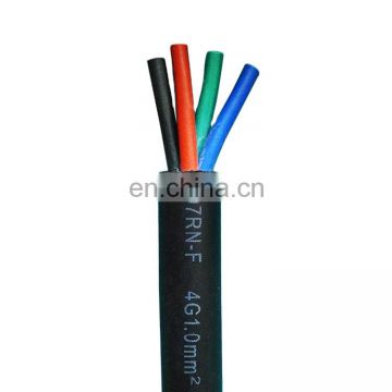 Europe VDE standard flexible rubber cable h07rn-f 5 core rubber sheath flexible cable