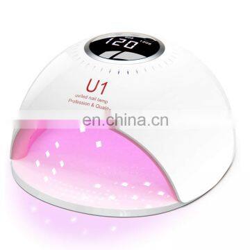 84W UV Nail Lamp Professional LED Nail Dryer for Gel Polish with Auto-Sensing LCD Display Suitable for Fingernails and Toenails