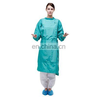 Sterile Renforced Long Fiber Polyester Fabric En13795 Aami Pb70 Level 2 Isolation washable surgical gown