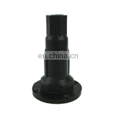 Black PVC bath feet M12 adjustable feet Round plastic foot