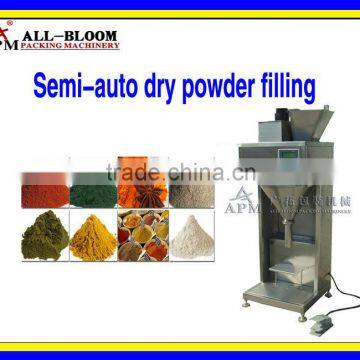 Semi-auto dry powder measuring and filling machine