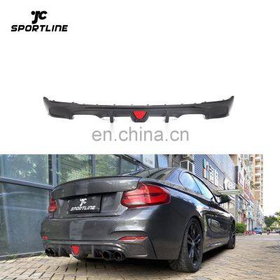 Carbon Fiber F22 Rear Bumper Lip Quad Pipes for BMW M235i M240i M Sport Coupe 2-Door 2014-2019