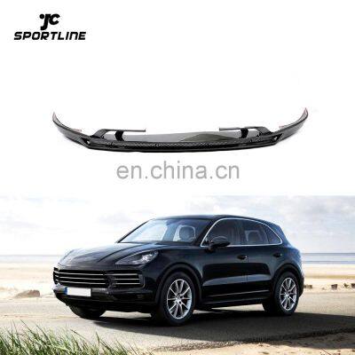 Carbon Fiber Car Front Spoiler for Porsche Cayenne Base Sport 4-Door 2018-2020