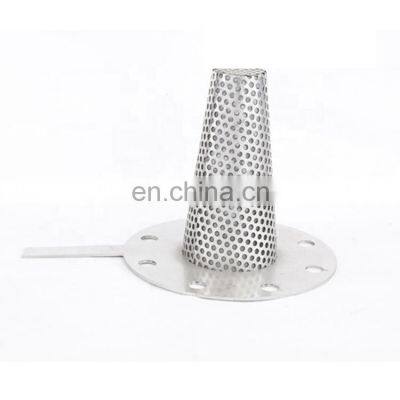 cone wire mesh strainer temporary conical filter