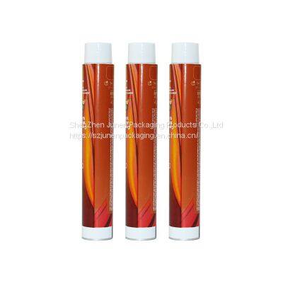 collapsible aluminum hair color cream tube packaging