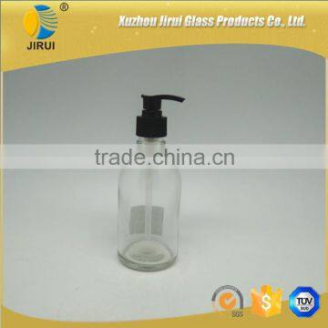 250ml Clear Glass Liquid Hand Washing Bottle With Spout