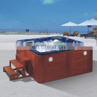 Acrylic hot bathtub big size swimming pool hot tub spa bathtubs with steps