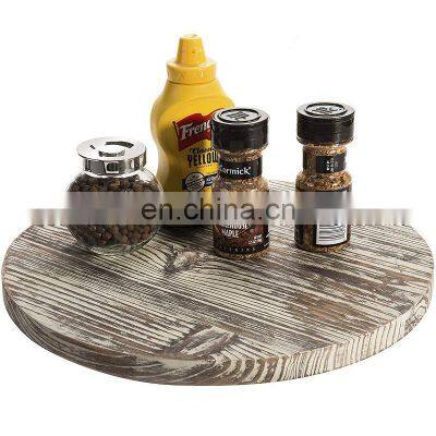 Latest Hot Sale Wood Lazy Susan Turntable Wooden Rotating Tray for Kitchen photo-4
