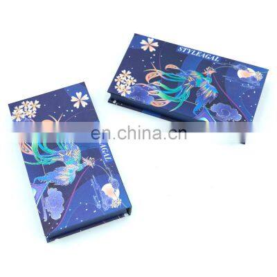 Custom Logo 7 Colors Cosmetic Palette Eyeshadow Case Paper Matte Private Label High Pigmented Base With Mirror