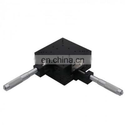 SEMY120-AC 120x120mm 2-Axis XY Micrometer Linear Stage Manual Linear Stage w/Crossed-Roller Bearing