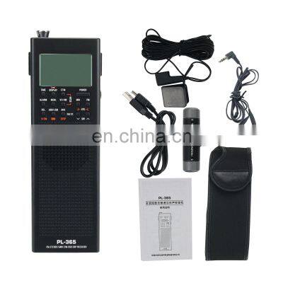 Black PL-365 Full Band Radio Single Sideband Digital Demodulation DSP Radio Receiver