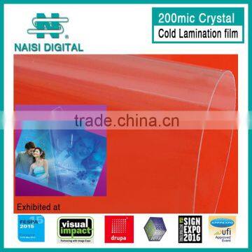 transparent pet crystal clear laminating film 200mic