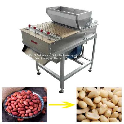 Automatic Roasted Peanut Skin Peeling Machine | Dry Peanut Red Coat Skin Removing Machine