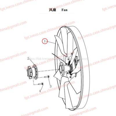 MAN D0836 Fan assembly 06601-0282