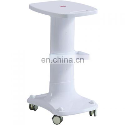 4-wheel mobile portable facial beauty machine salon trolley white color on sale