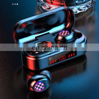 V7 Portable Tws Earphones Bt5.0 Wireless Headphones Handfree Stereo Sound Mini Earbuds
