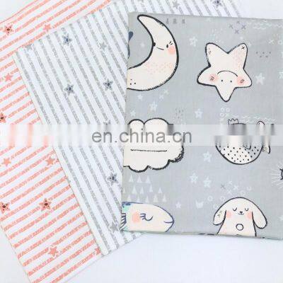 cartoon star rabbit cloth fabric cotton bed sheet fabric quilt cover twill fabricc