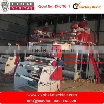 Rotary head double rewinder PP Film Blowing Machine for pp file folder ,pp bag