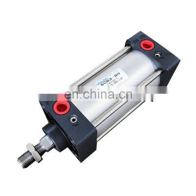 Professional Design Team Silver Aluminum Alloy Pressure Vessel Double Acting Air Pneumatic Cylinders