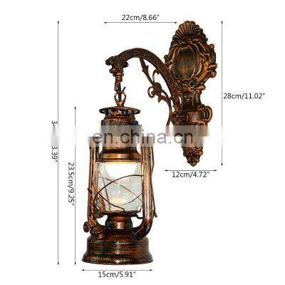 LED Vintage Wall Lamp Retro Kerosene Wall Light European Antique Style Luminaire Wall Lamps photo-4