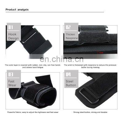 Heavy Duty Lifting Wrist Straps Deadlift Straps Weight Lifting Exercise Gym Weightlifting Powerlifting Hook photo-3