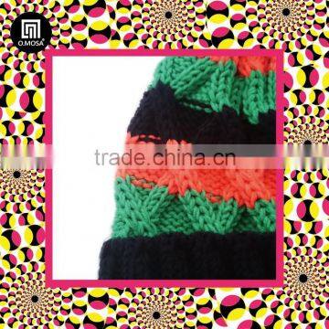 4BH06 BU winter o.mosa Taiwan women ployester knit hat supplier