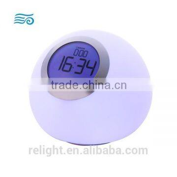 Color Changing LED Night Light With Clock Display Stand and Alarm Clock Function for Baby, Kids photo-3