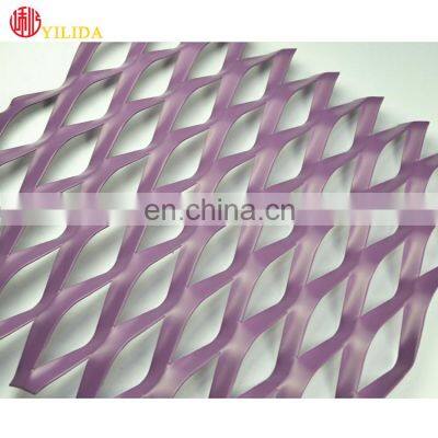 PVDF Decoration Aluminum Expanded Metal Mesh