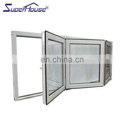 Customized design outside slim aluminium folding glass windows for house