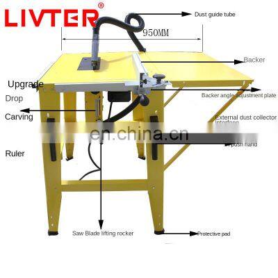 LIVTER Cabinet Table Saw Sliding Made In China 254 Mm Sawstop Table Saw photo-2