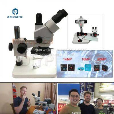 3.5X-90X HDMI Trinocular Microscope With HD Video Camera Adapter for Mobile Phone Logic Board Repair photo-3