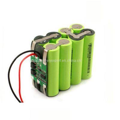 Rechargeable 14.8v 5600mah li-ion battery pack 18650 4S2P lithium battery pack