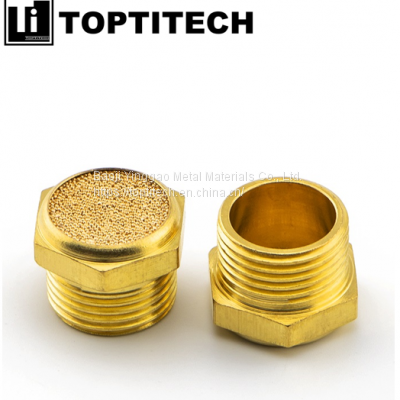 Sintered Copper Brass Vent Plug Porous Metal