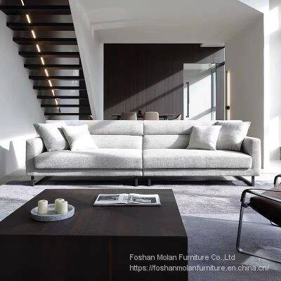 New Italian luxury style modern sectional sofa light luxury simple design sofa set living room furniture