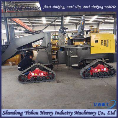 Customized triangular tracks for loaders save time, effort, and labor