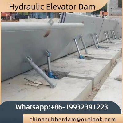 Hydraulic steel dam, gate dam, landscape dam, flip plate, steel arc-shaped bottom shaft drive, source production, Hebei, China