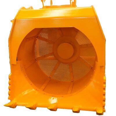 Excavator Sand Washing Drum Screen Gravel Drum Sieve Vibrating Screen Bucket photo-5